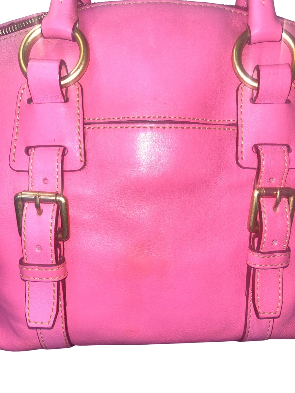 Dooney & Bourke Florentine Pink Leather Satchel - Picture 4 of 17